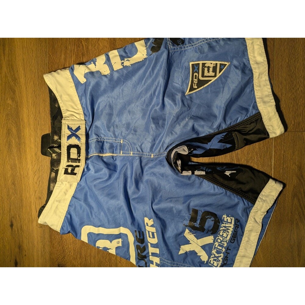 RDX Fighting Shorts Men's Blue Activewear Shorts Size M Waist 31-32 Polyester